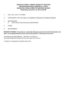 2018 11 14 Board Relations Committee Agenda pdf