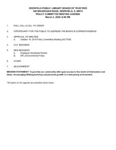 2020 3 4 Policy Committee Agenda pdf