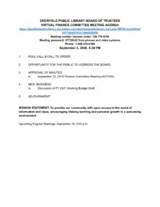 2020 9 3 Finance Committee Agenda pdf