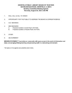 2021 8 26 Building Committee Agenda pdf