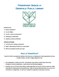 Powerpoint Basics pdf