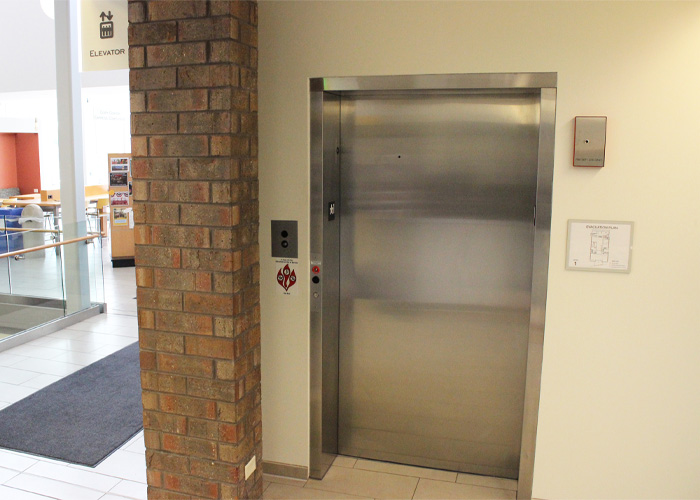 Picture of elevator door