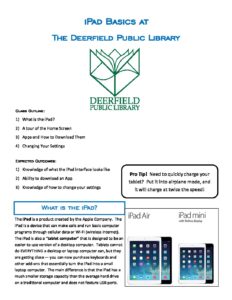 iPad Basics pdf