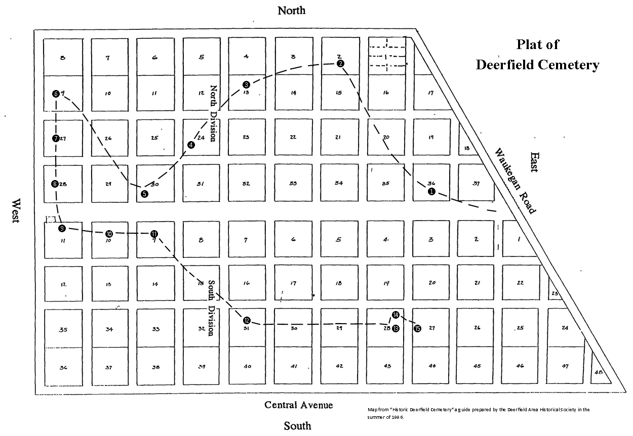 Deerfield Cemetery Map