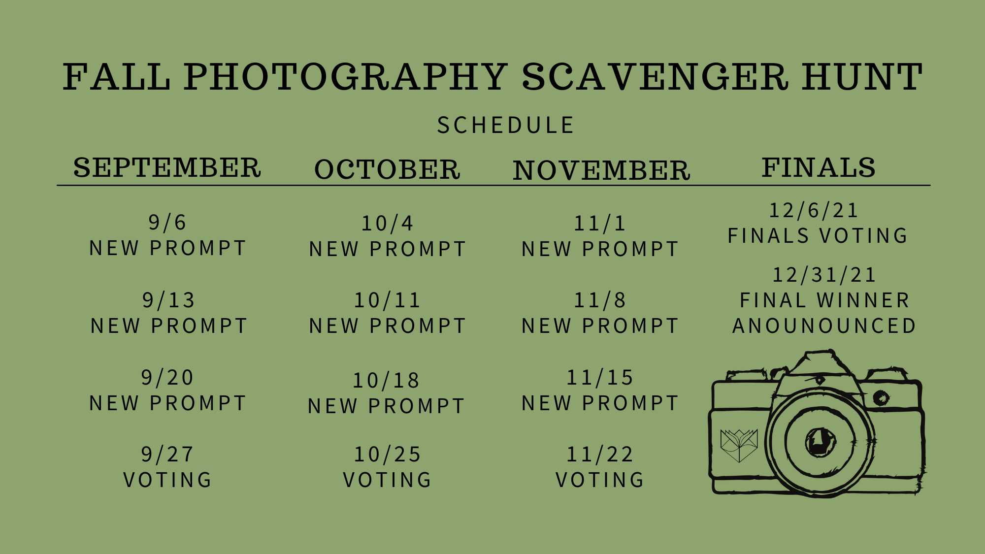 Fall Photography Scavenger Hunt schedule3 1