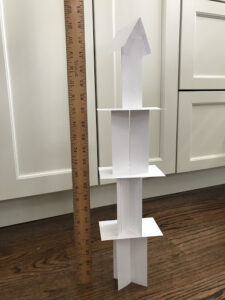 Index card tower