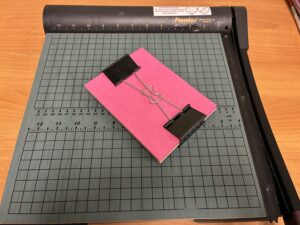 Book Binding Step 1