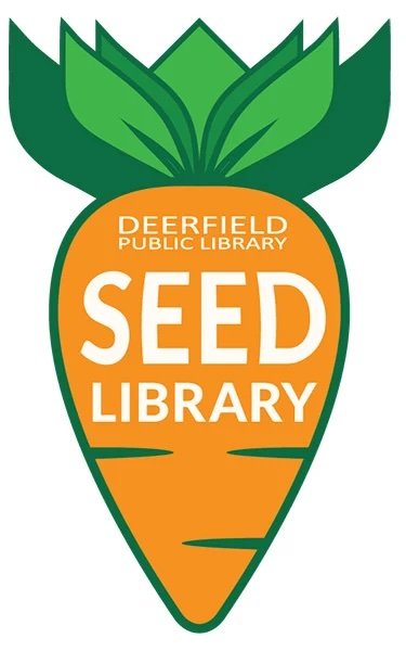 DPL seed library - orange carrot with writing on it. 