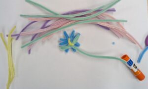 attach flower to stem