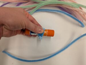 twist ends together to secure